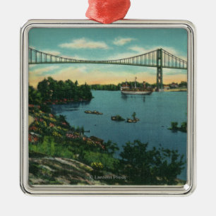 Internationell Bridge American Span View # 2 Julgransprydnad Metall