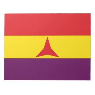 Internationell Brigades Flagga (spanska civila Kri Anteckningsblock
