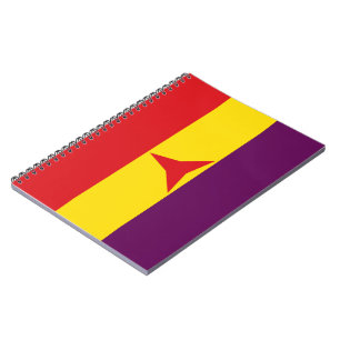 Internationell Brigades Flagga (spanska civila Kri Anteckningsbok