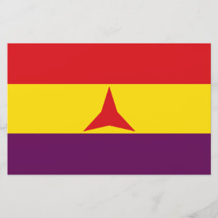 Internationell Brigades Flagga (spanska civila Kri Brevpapper