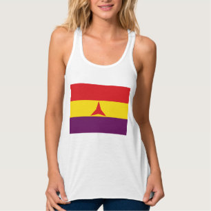 Internationell Brigades Flagga (spanska civila Kri Linne Med Racerback