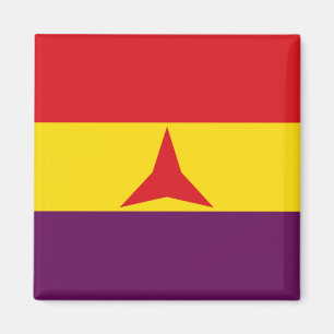Internationell Brigades Flagga (spanska civila Kri Magnet