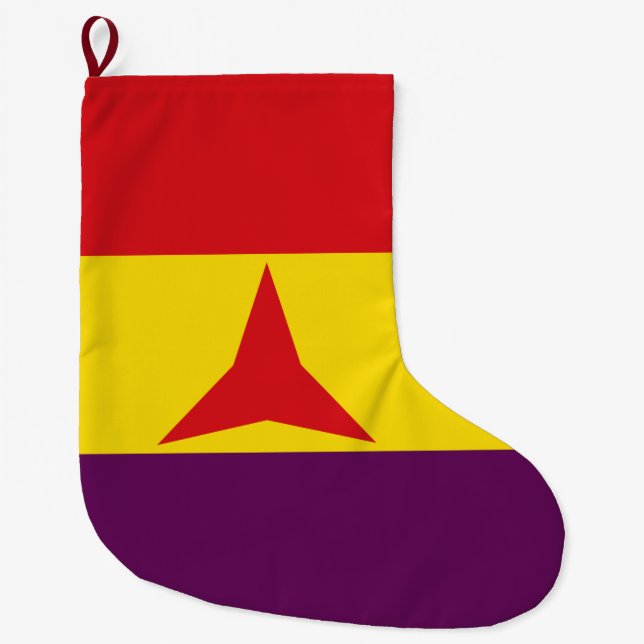 Internationell Brigades Flagga (spanska civila Kri Stor Julstrumpa (Framsidan)