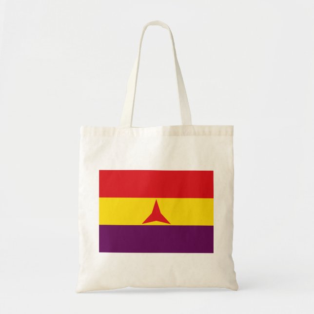 Internationell Brigades Flagga (spanska civila Kri Tygkasse (Framsidan)
