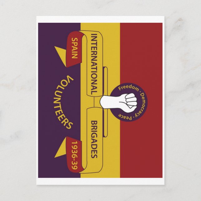 Internationell Brigades Vykort (Framsida)