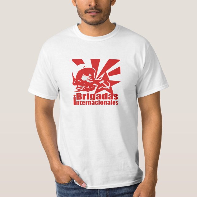Internationell brigadskjorta tee (Framsida)