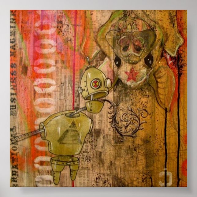 Internationell Business Maskin Poster (Framsidan)