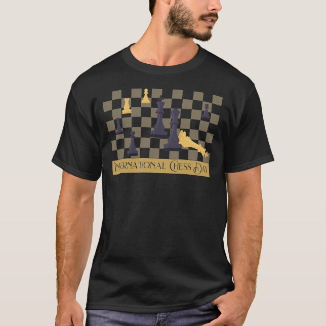 Internationell Chess Day T-Shirt (Framsida)