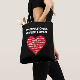 INTERNATIONELL COFFEE ÄLSKARE TYGKASSE