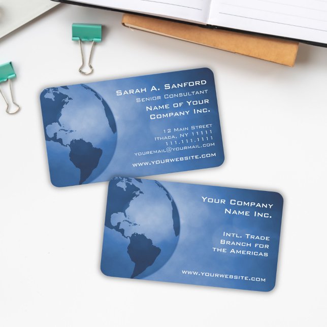 Internationell Commerce Americas Gren Visitkort (Skapare uppladdad)