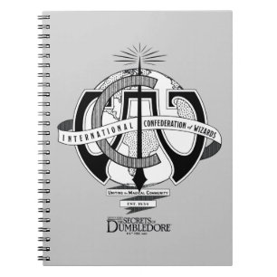Internationell Confederation of Wizards Logotyp Anteckningsbok