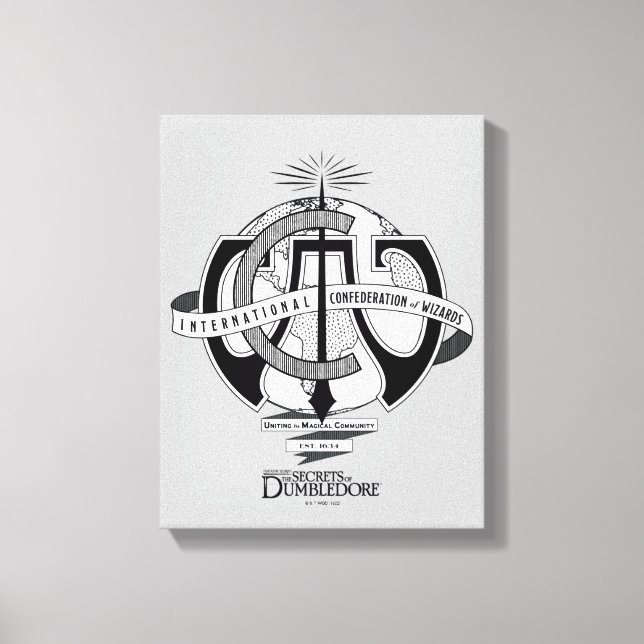 Internationell Confederation of Wizards Logotyp Canvastryck (Framsida)