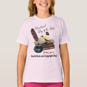 Internationell dag av boken, världsbokdag t shirt
