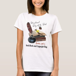 Internationell dag av boken, världsbokdag t shirt