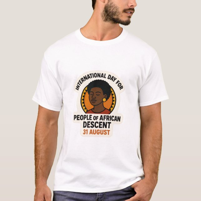 Internationell-dagen för Afrikas död T Shirt (Framsida)
