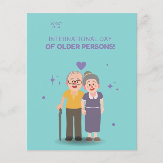 Internationell-dagen för äldre personer 1 oktober (Framsida)