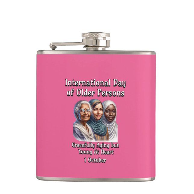 Internationell-dagen för äldre personer. 1 oktober fickplunta (Framsidan)