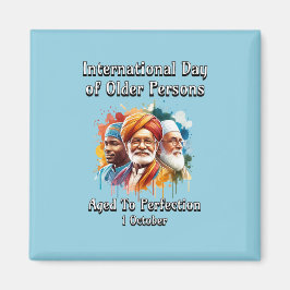 Internationell-dagen för äldre personer. Åldras Magnet