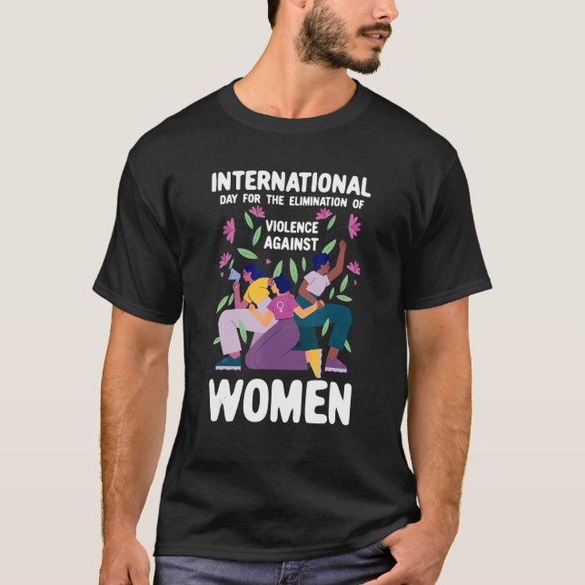 Internationell-dagen för avskaffande av våld igen t shirt (Framsida)