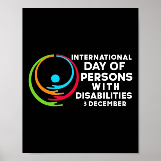 Internationell-dagen för personer med funktionsned poster (Framsidan)