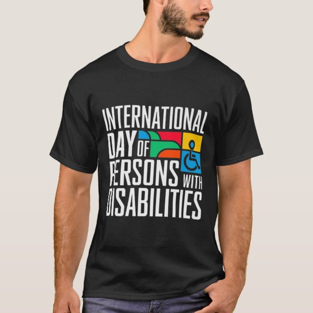 Internationell-dagen för personer med funktionsned t shirt (Framsida)