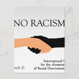 Internationell-dagen för utrotande av rasism vykort