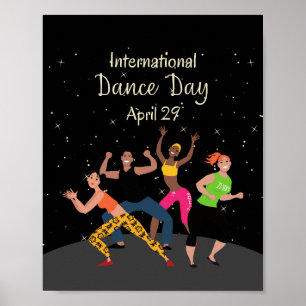Internationell Dance Day Världsdag Poster