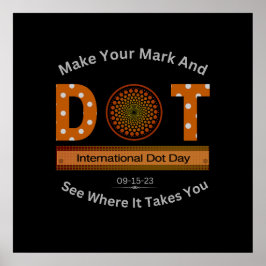 Internationell Dot Day Design Poster