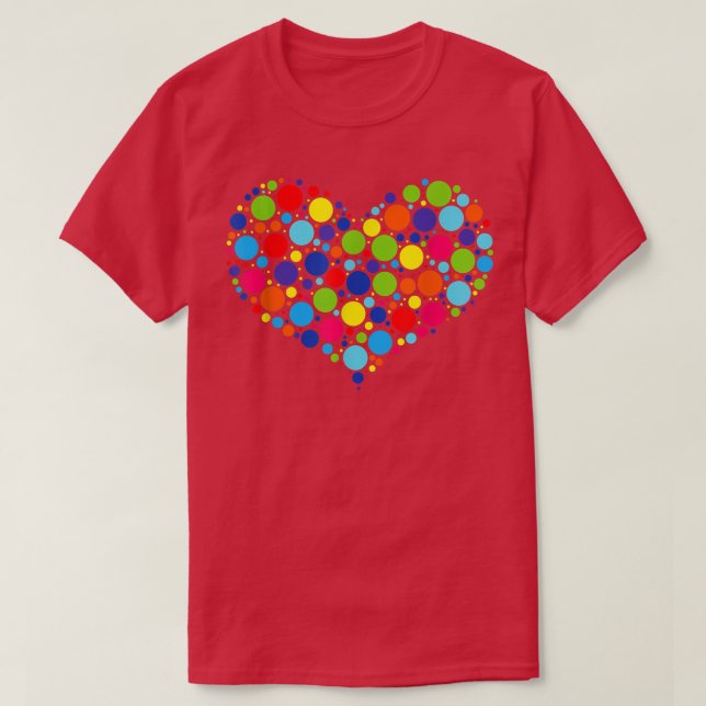 Internationell Dot Day Heart 15 september Cute Po T Shirt (Design framsida)