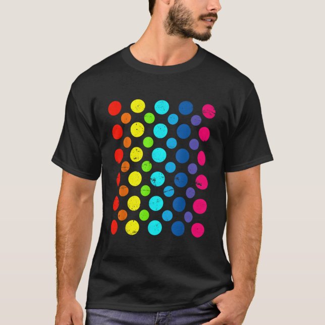 Internationell Dot Day Retro Lycklig Dot Day Septe T Shirt (Framsida)
