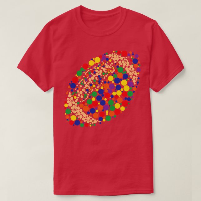 Internationell Dot Dot Da, Lusnyj Polka Dot Älskar T Shirt (Design framsida)