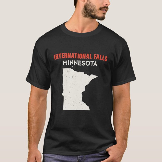 Internationell Falls Minnesota USA, USA, TR T Shirt (Framsida)