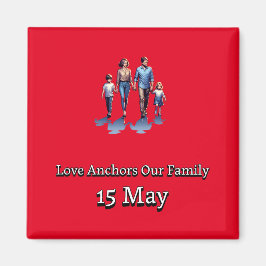 Internationell-familjens dag magnet