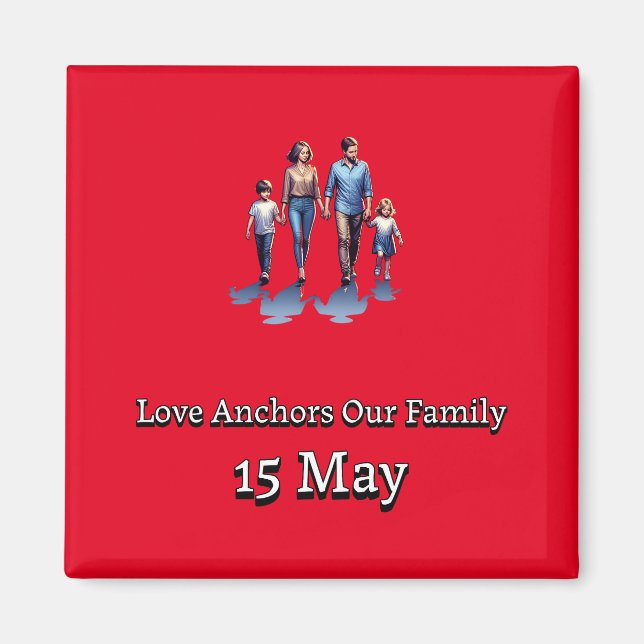 Internationell-familjens dag magnet (Framsidan)