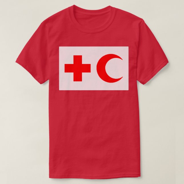 Internationell Federation of Red Kor and Red Cres T Shirt (Design framsida)