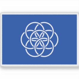 Internationell Flagga av Planet Earth Klistermärken