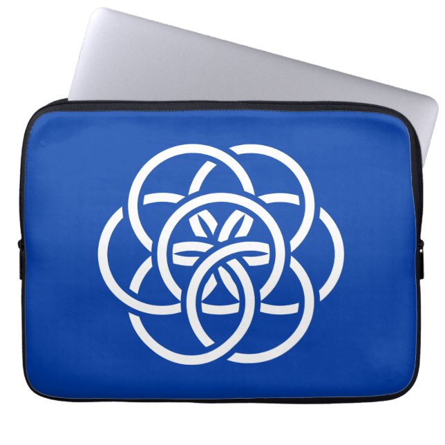Internationell Flagga av Planet Earth Laptop Fodral (Framsidan)