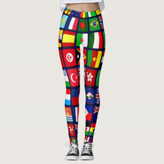 Internationell Flaggor Leggings