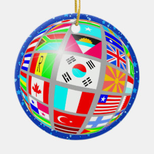 INTERNATIONELL FLAGGOR - SRF JULGRANSPRYDNAD KERAMIK