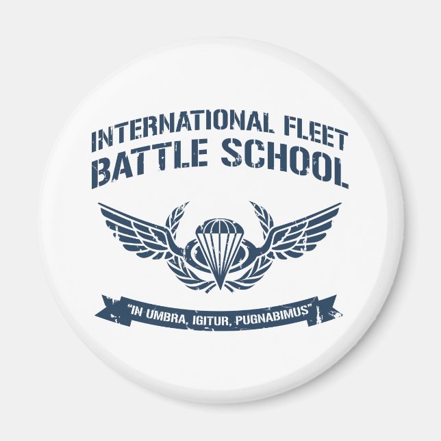 Internationell Fleet Battle School Ender Magnet (Framsidan)