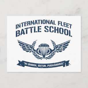 Internationell Fleet Battle School Ender Vykort