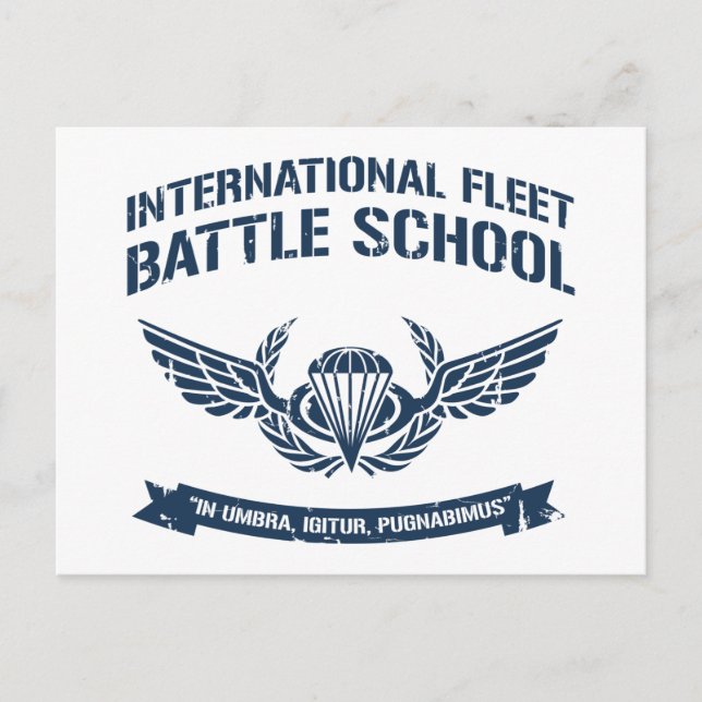 Internationell Fleet Battle School Ender Vykort (Framsida)