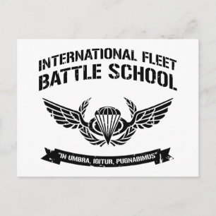 Internationell Fleet Battle School Ender Vykort