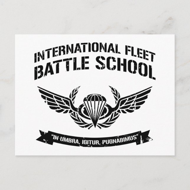 Internationell Fleet Battle School Ender Vykort (Framsida)