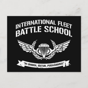 Internationell Fleet Battle School Ender Vykort