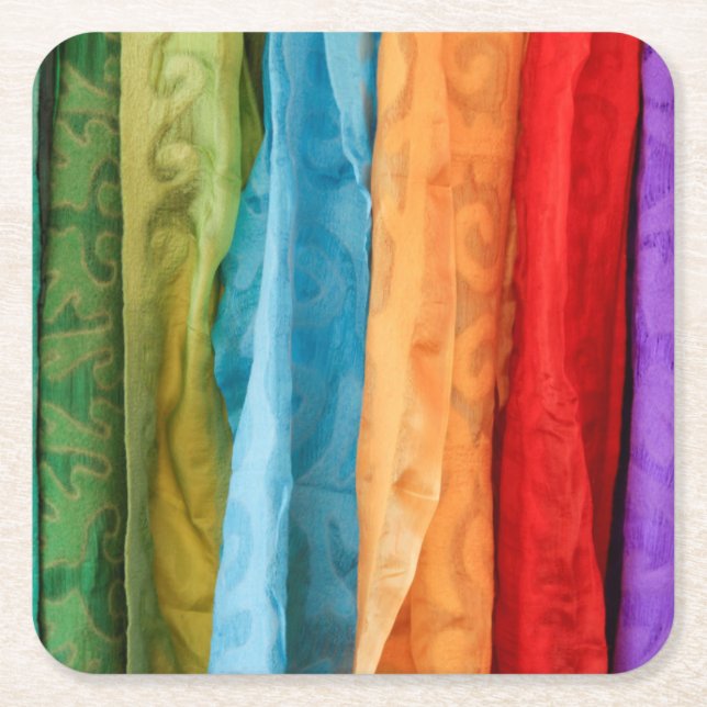 Internationell folkkonstmarknad underlägg papper kvadrat (Framsidan)