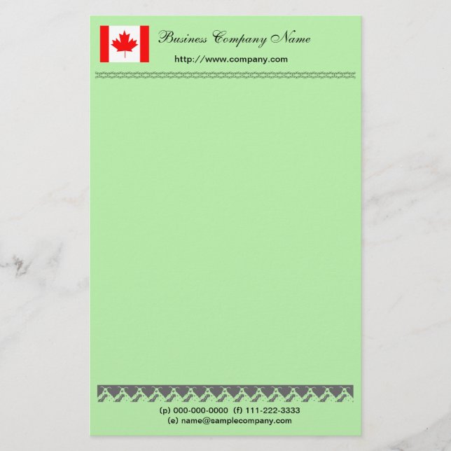 Internationell företagsbrevpapper brevpapper (Framsida)