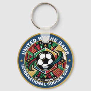 Internationell Fotboll Nordamerika Fan Nyckelring