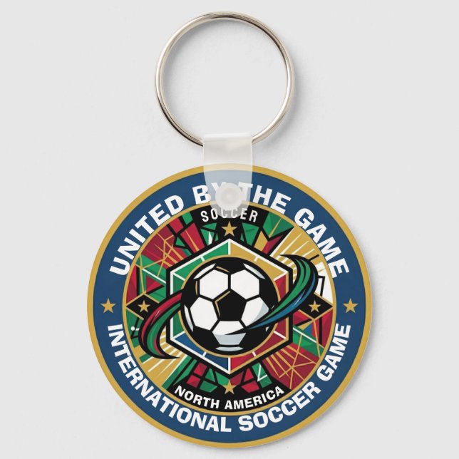 Internationell Fotboll Nordamerika Fan Nyckelring (Framsida)