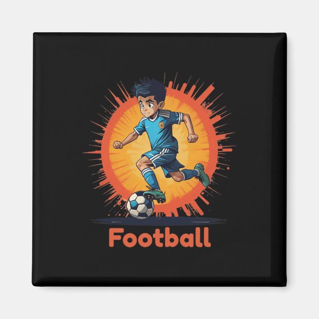 Internationell fotbollsspelare  magnet (Framsidan)